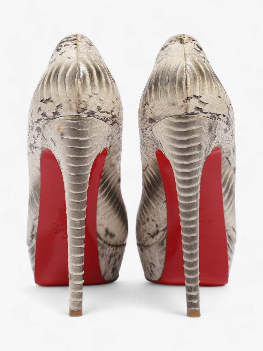 Christian Louboutin Banane 140 Stone  / Grey Python EU 39 UK 6 Image 6