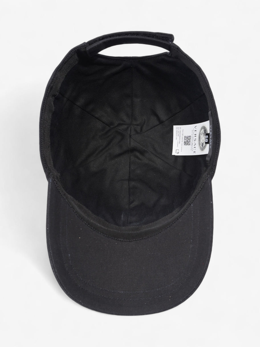 Versace Logo Cap Black / Pink Cotton 58 Image 8