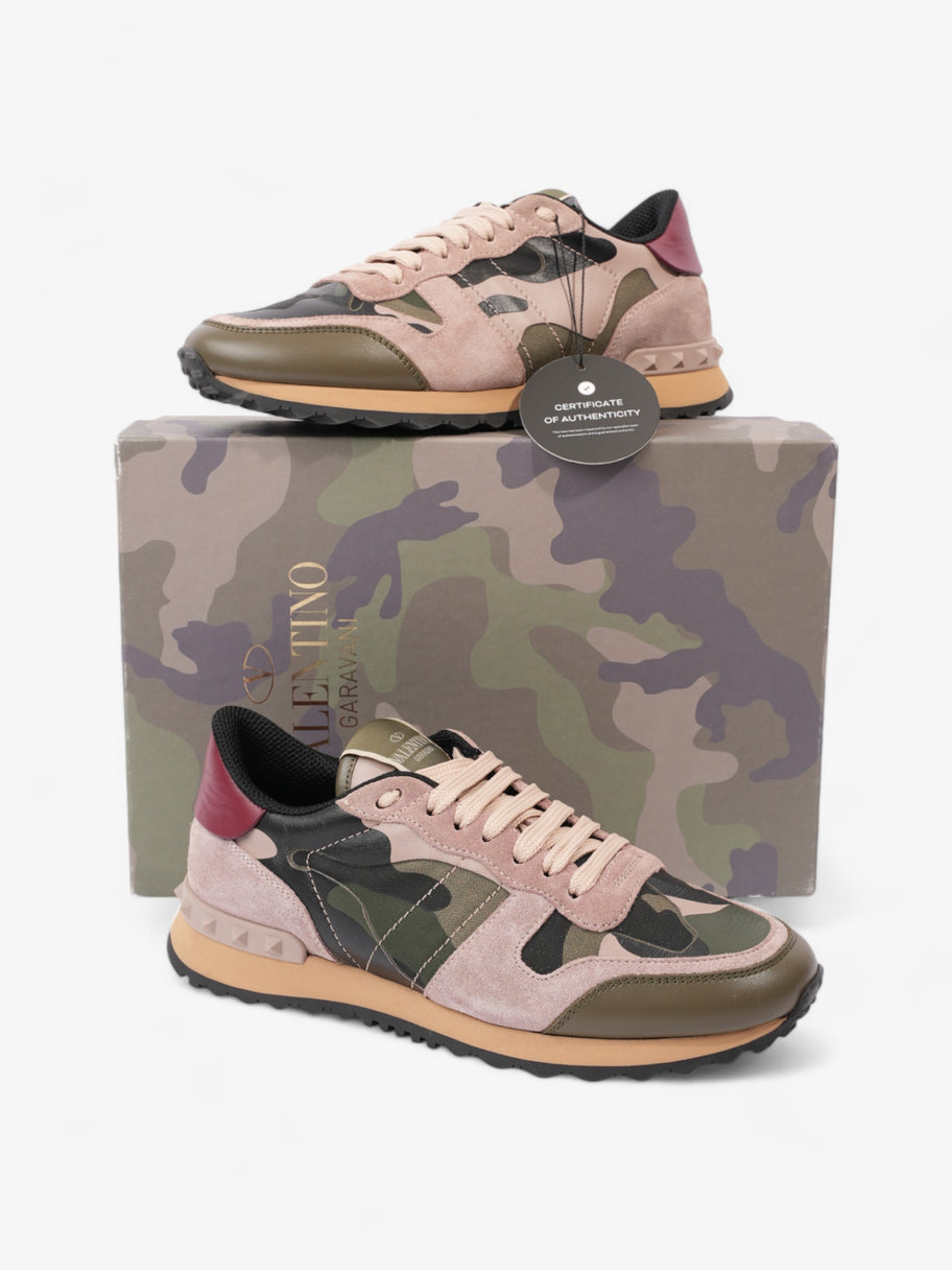 Valentino Rockrunner Army Green / Pink / Red Suede EU 37 UK 4 Image 10