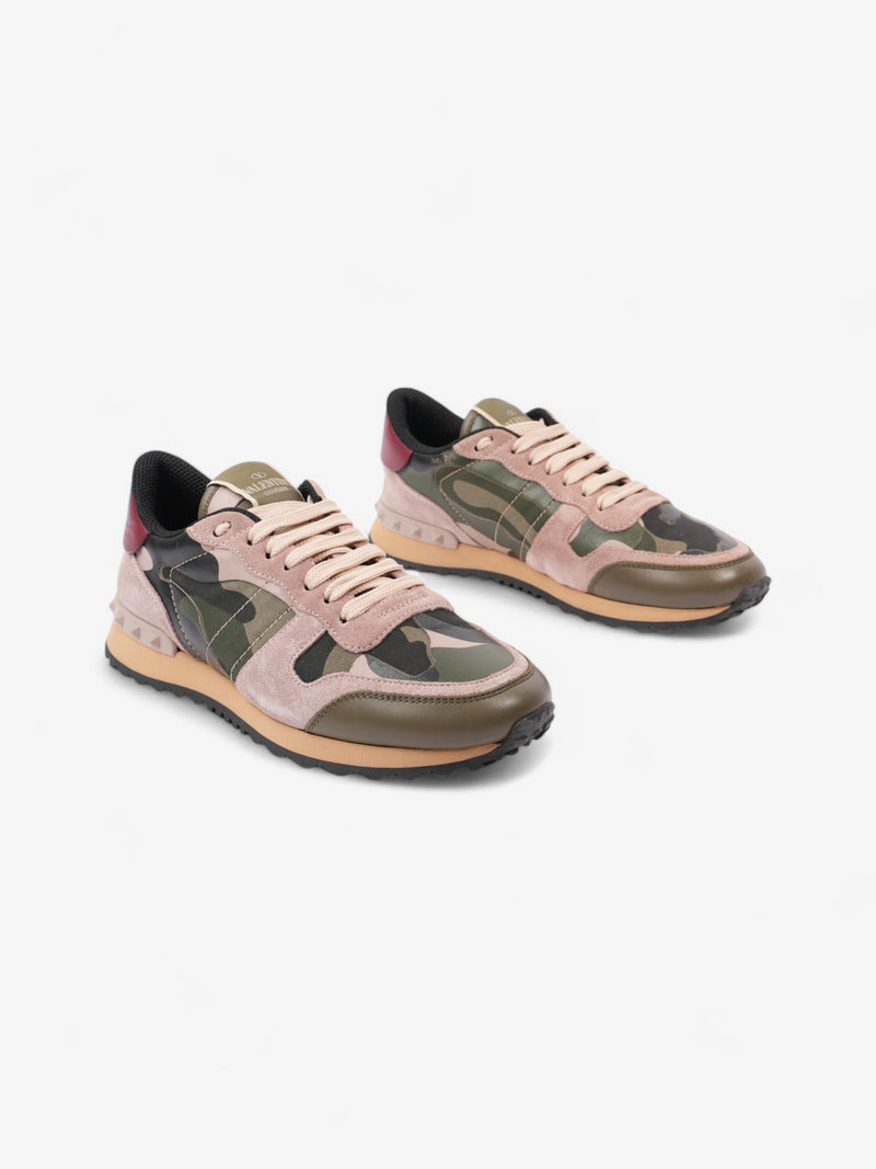  Valentino Rockrunner Army Green / Pink / Red Suede EU 37 UK 4