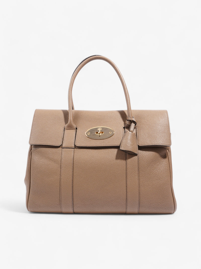  Mulberry Bayswater Dark Beige Grained Leather