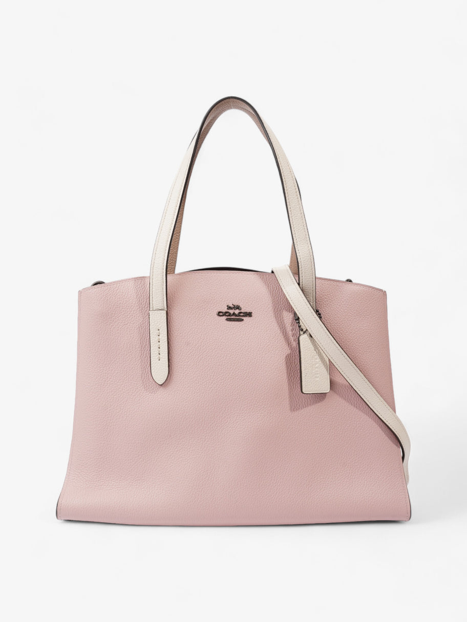 Coach Charlie Carryall Pink / White Leather Image 1