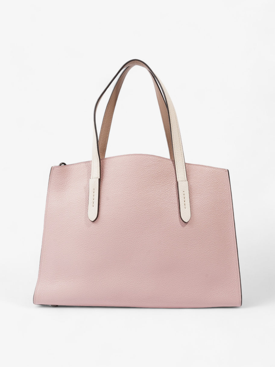 Coach Charlie Carryall Pink / White Leather Image 4