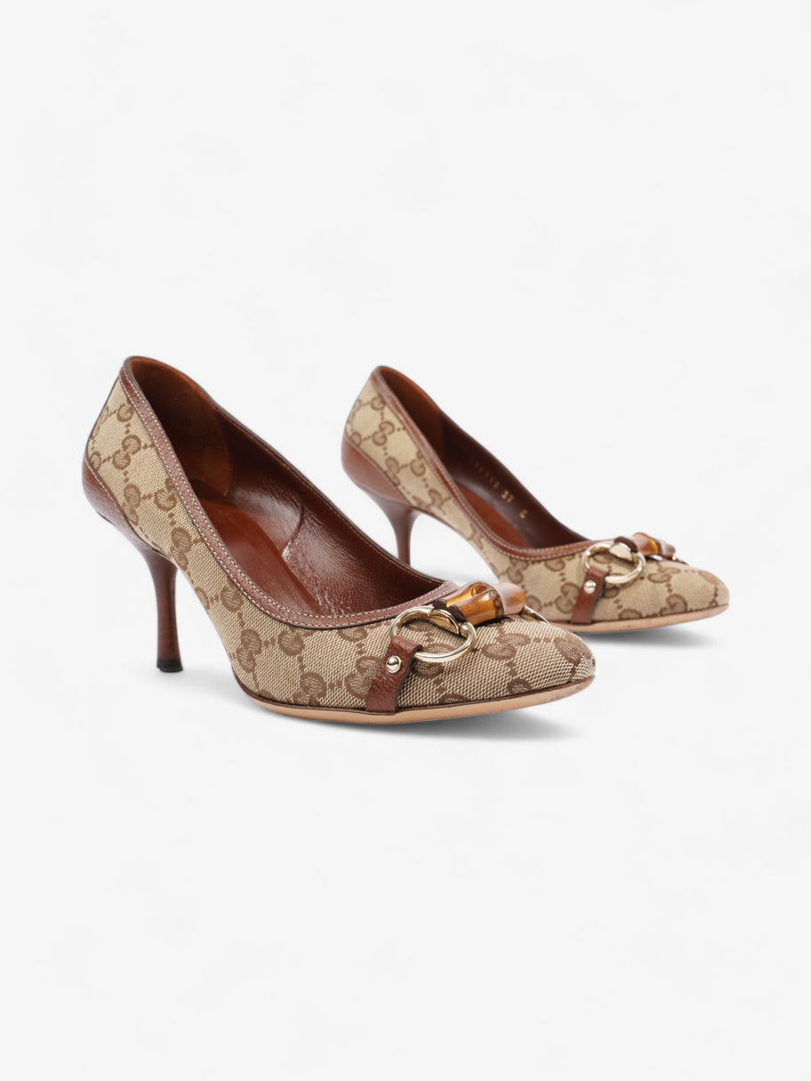 Brown gucci heels best sale