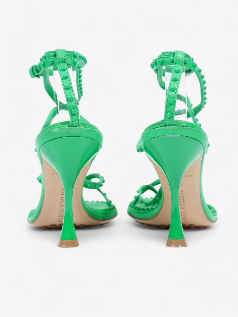 Bottega Veneta Lagoon Bubble Sandals 70 Green Leather EU 34 UK 1 Image 6