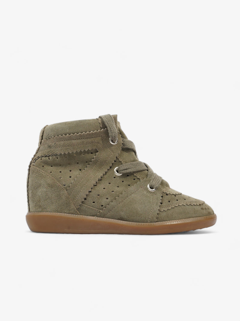  Isabel Marant Bobby Sneaker Khaki Suede EU 37 UK 4