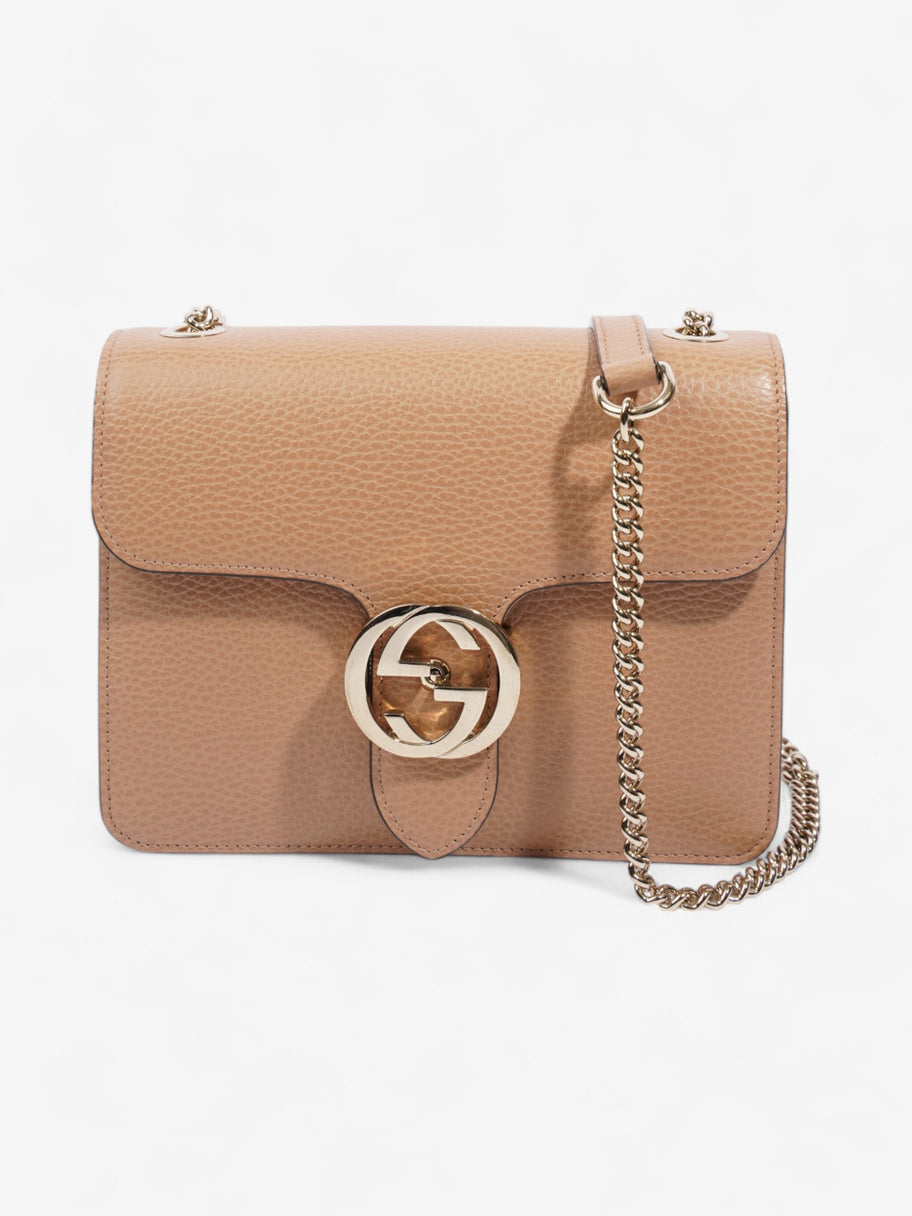 Gucci Interlocking GG Chain Beige Leather Image 1