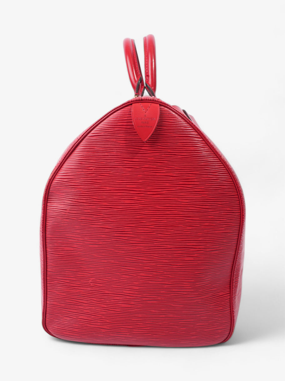 Louis Vuitton Keepall Red Epi Leather 50 Image 5