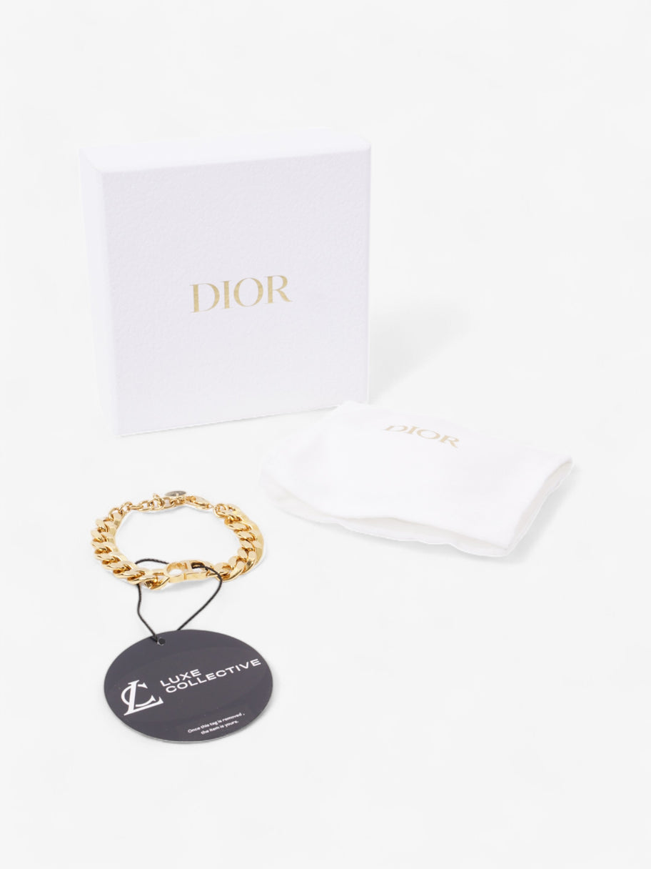 Christian Dior CD Chain Bracelet Gold Base Metal Image 4