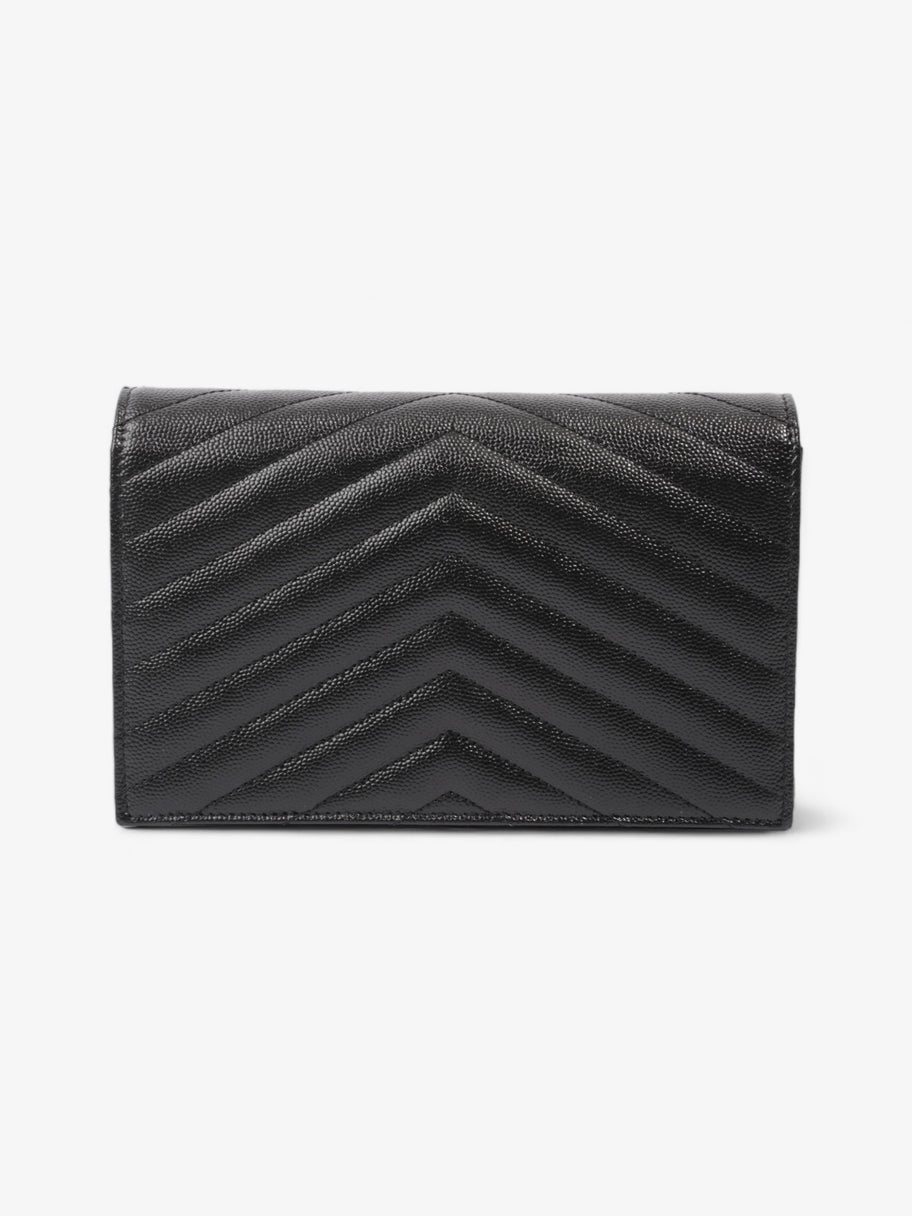 Cassandre Envelope Chain Wallet Black Matelasse Leather Image 4