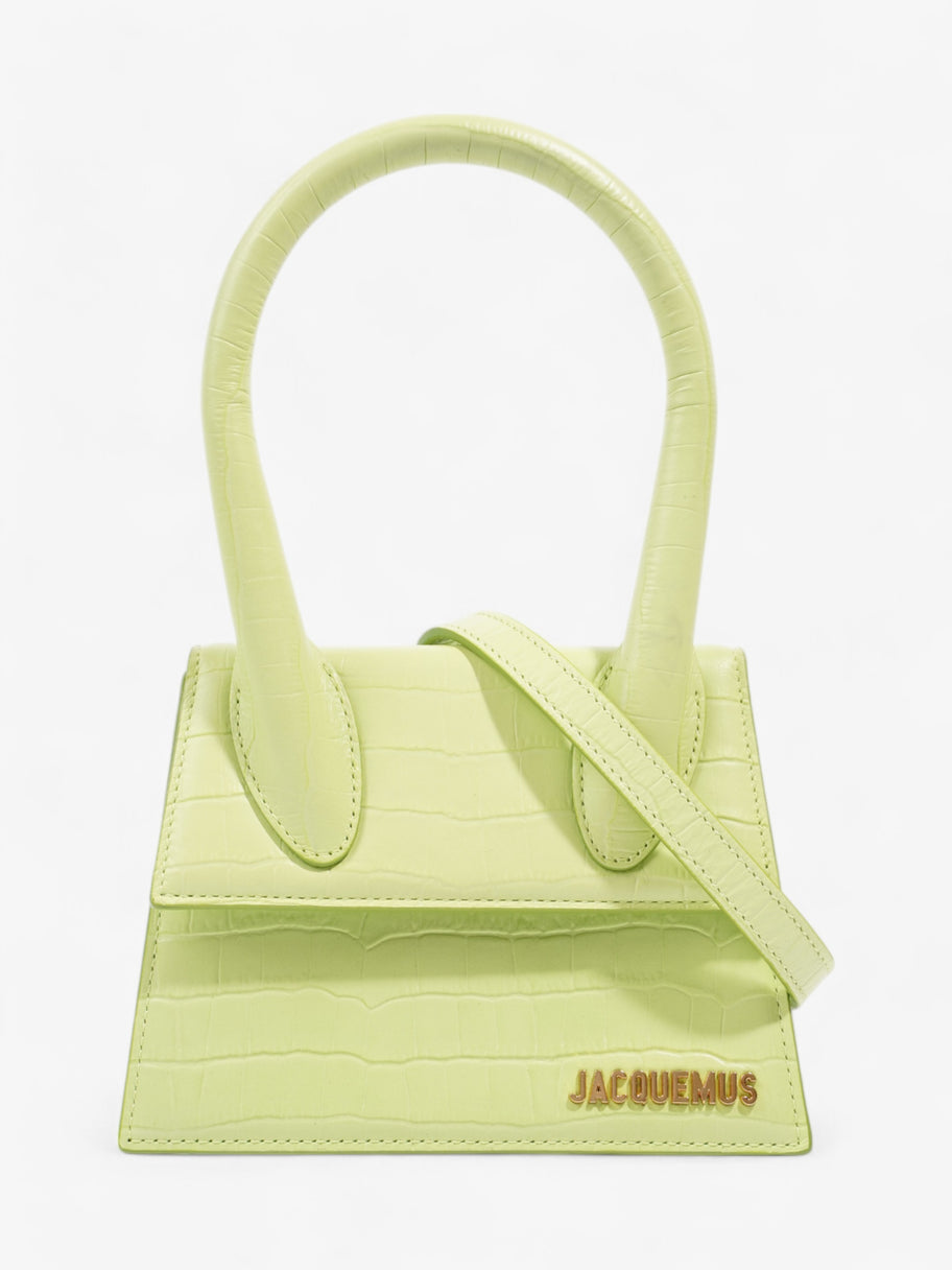 Jacquemus Le Chiquito Moyen Light Green Embossed Leather Image 1