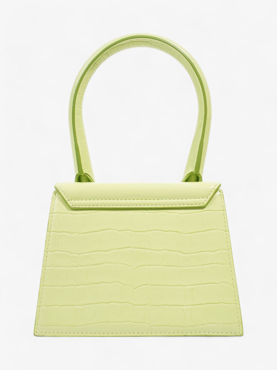 Jacquemus Le Chiquito Moyen Light Green Embossed Leather Image 4