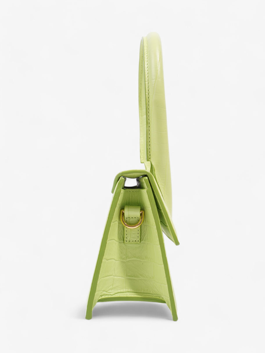 Jacquemus Le Chiquito Moyen Light Green Embossed Leather Image 5