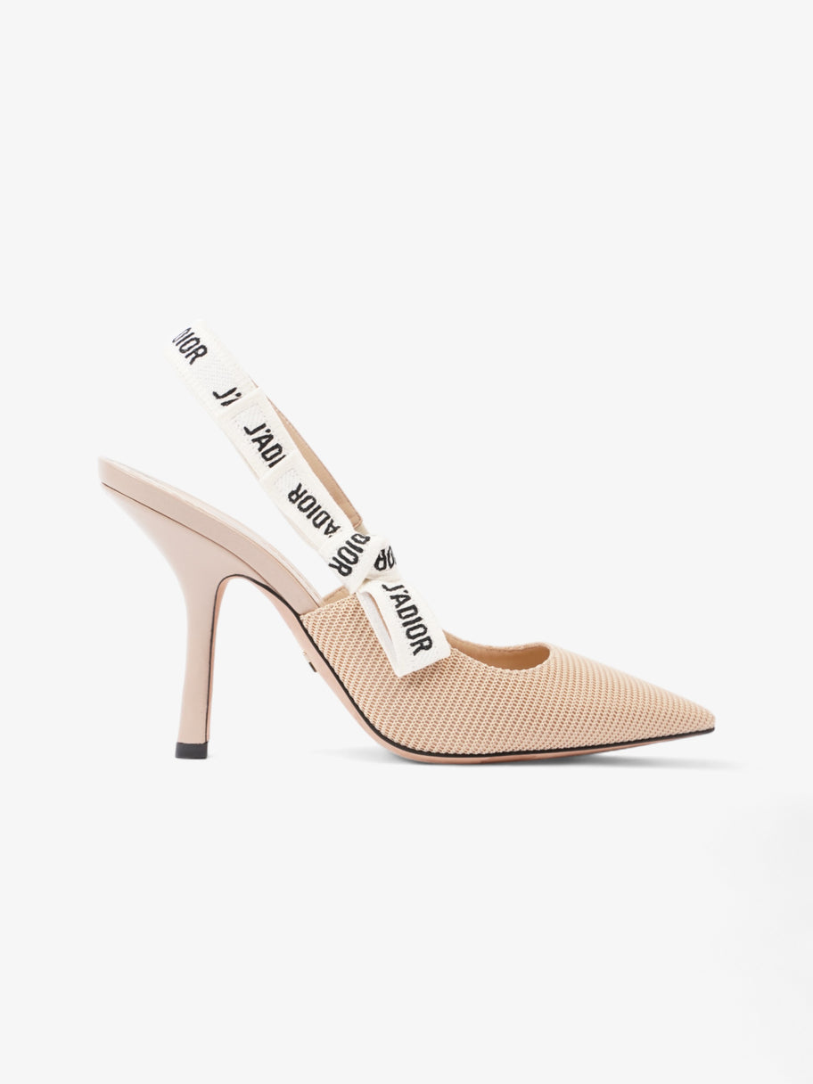 Christian Dior J'Adior Heel 100 Nude Cotton EU 38 UK 5 Image 1