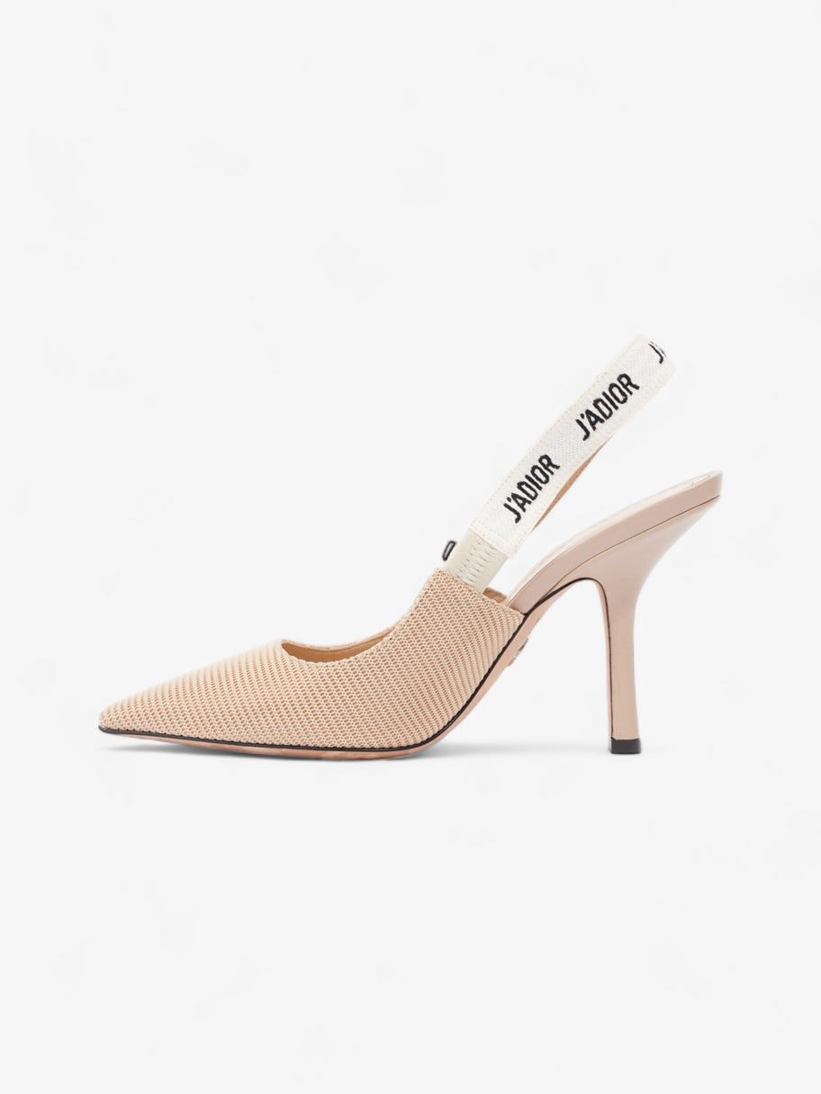 Christian Dior J'Adior Heel 100 Nude Cotton EU 38 UK 5 Image 3