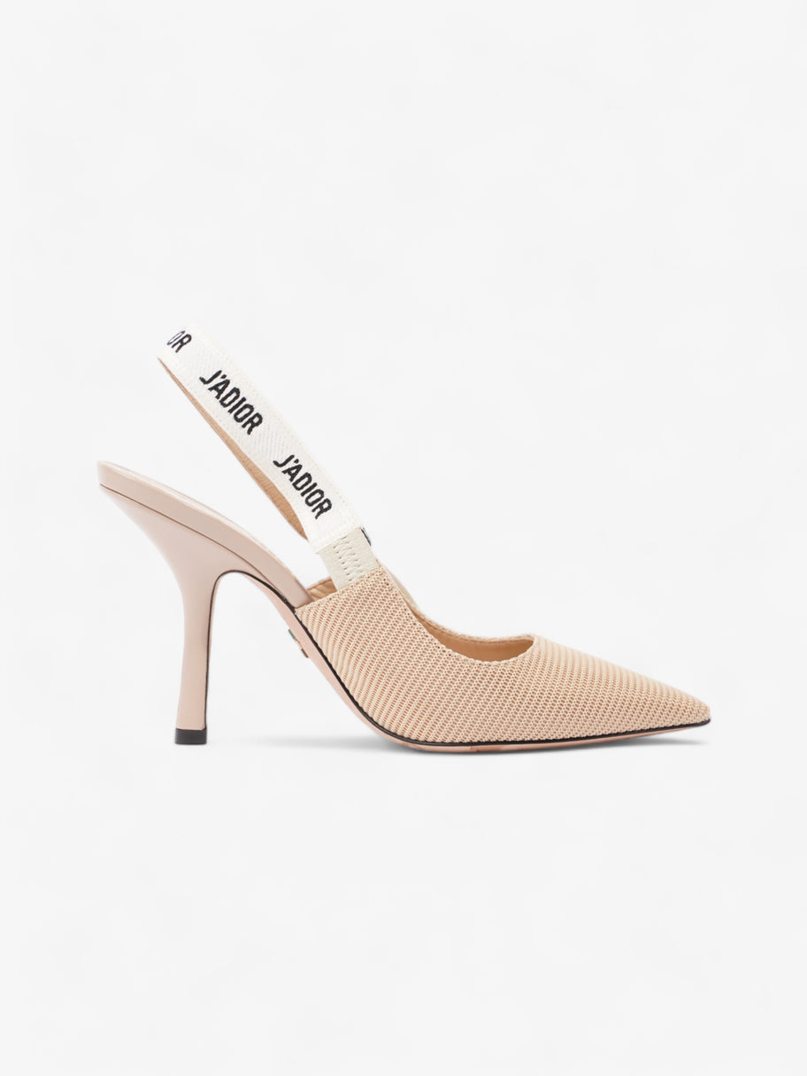 Christian Dior J'Adior Heel 100 Nude Cotton EU 38 UK 5 Image 4