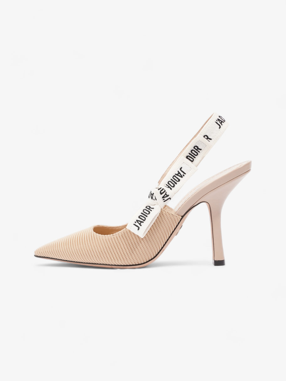 Christian Dior J'Adior Heel 100 Nude Cotton EU 38 UK 5 Image 5