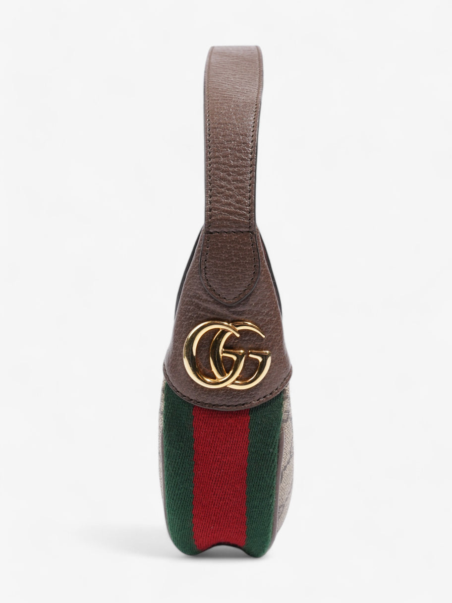 Gucci Ophidia GG Supreme / Brown / Green Canvas Mini Image 5