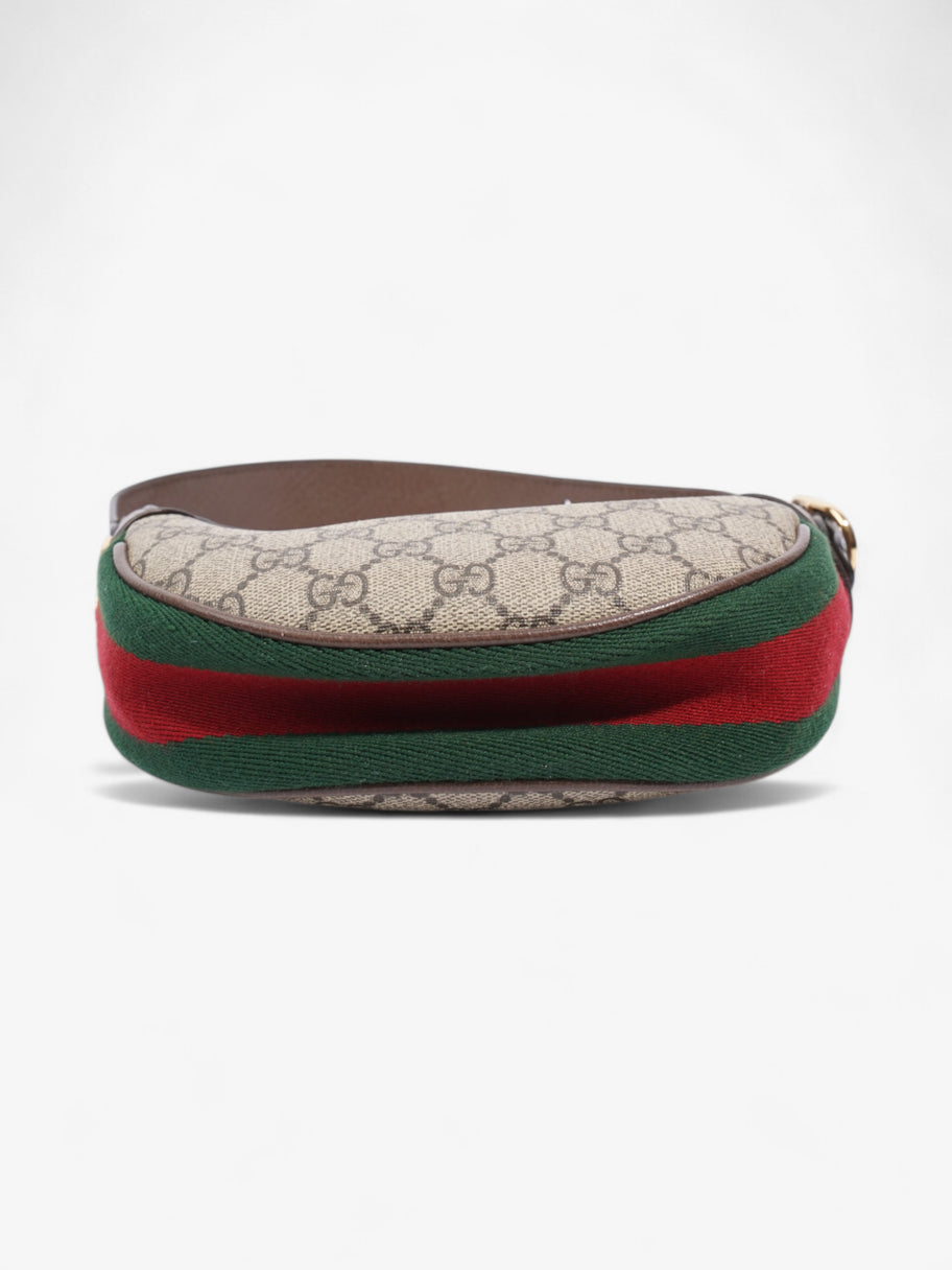 Gucci Ophidia GG Supreme / Brown / Green Canvas Mini Image 6