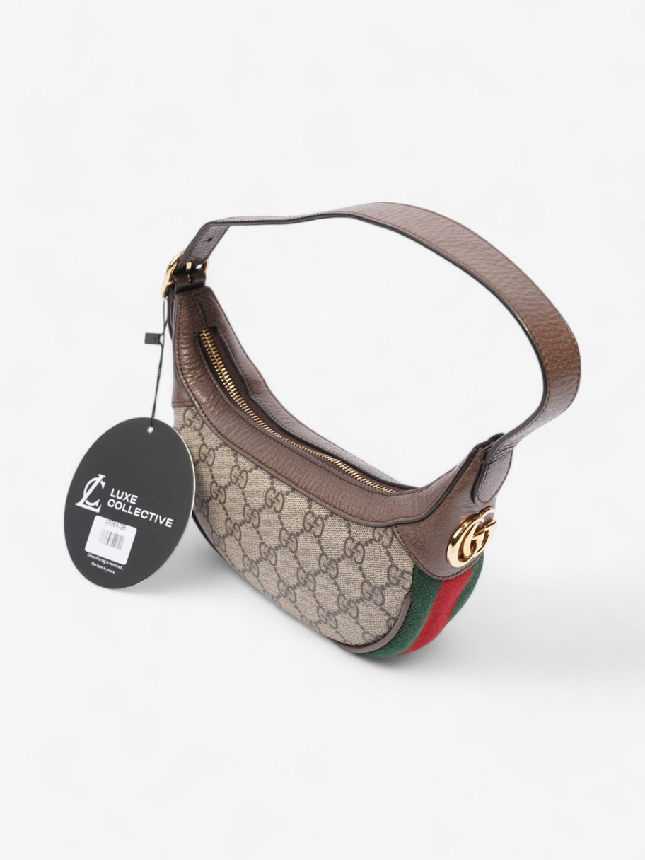 Gucci Ophidia GG Supreme / Brown / Green Canvas Mini Image 9