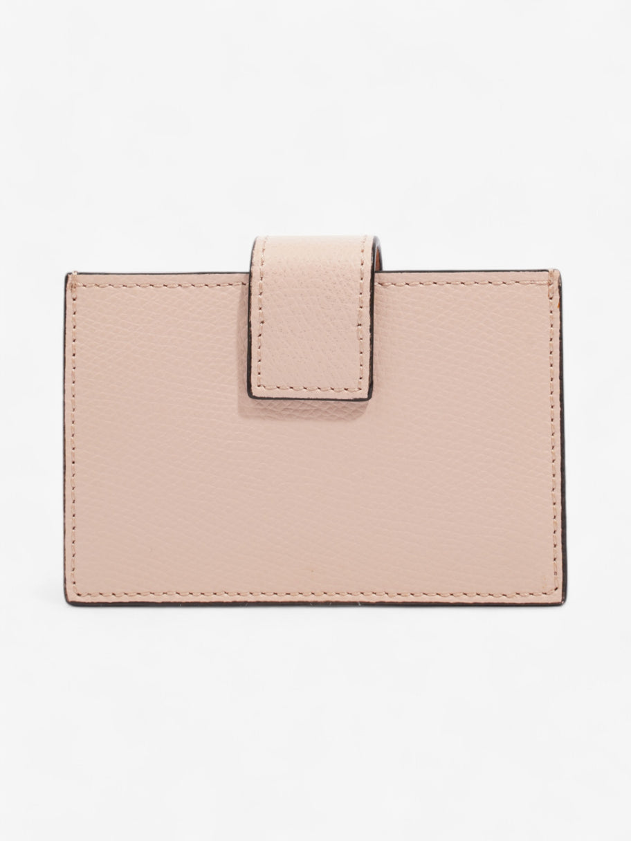 Fendi F is Fendi Card Holder Light Pink / Gold Leather Image 3