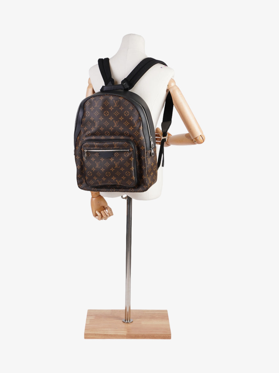 Louis Vuitton Josh Rucksack Monogram / Black Coated Canvas Image 2