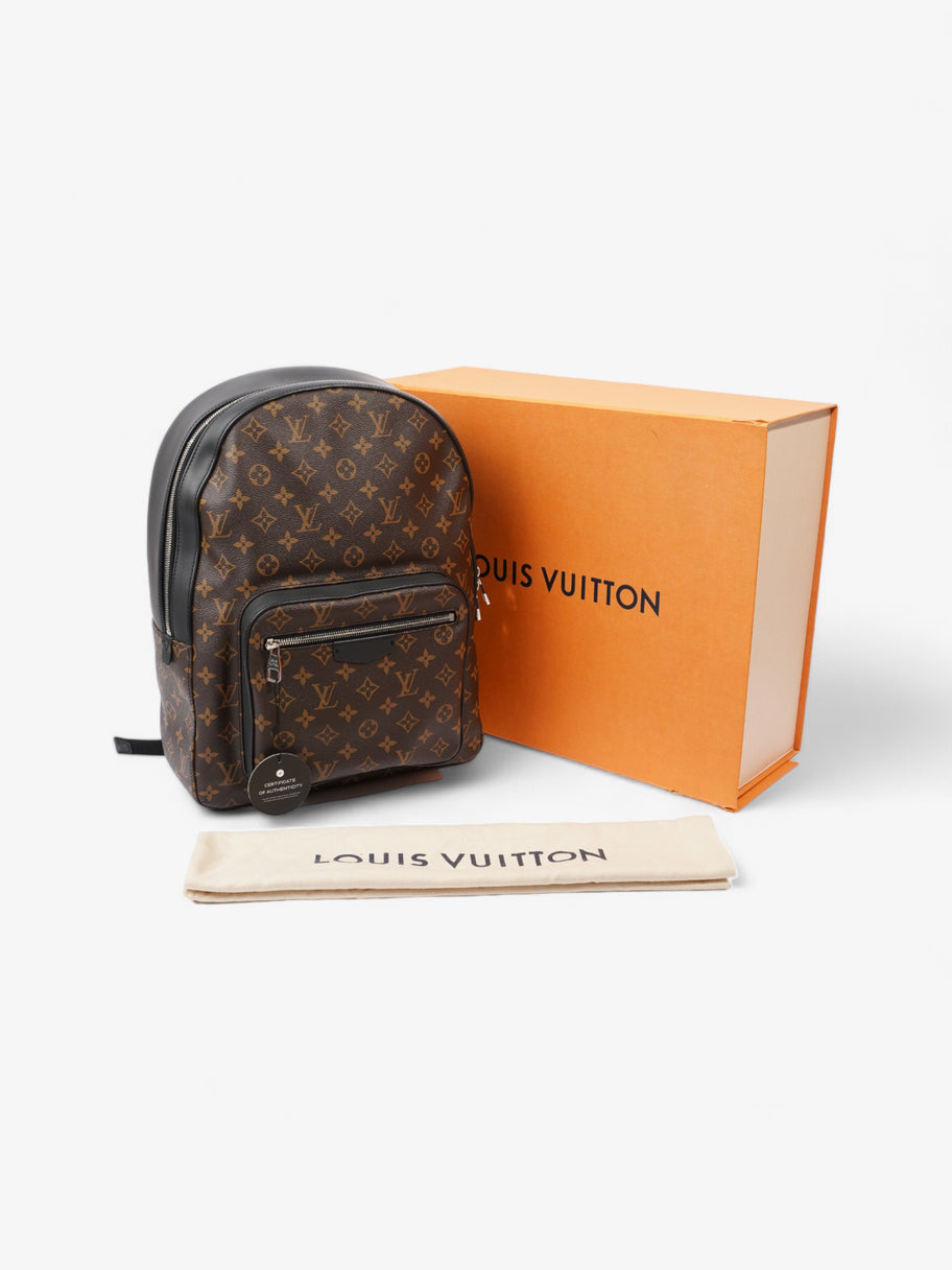 Louis Vuitton Josh Rucksack Monogram / Black Coated Canvas Image 9