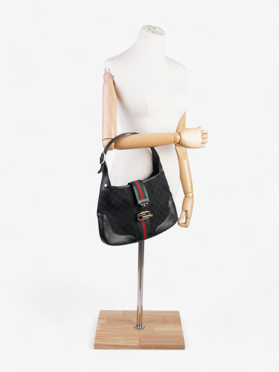 Gucci Vintage Jackie Black Canvas Image 2