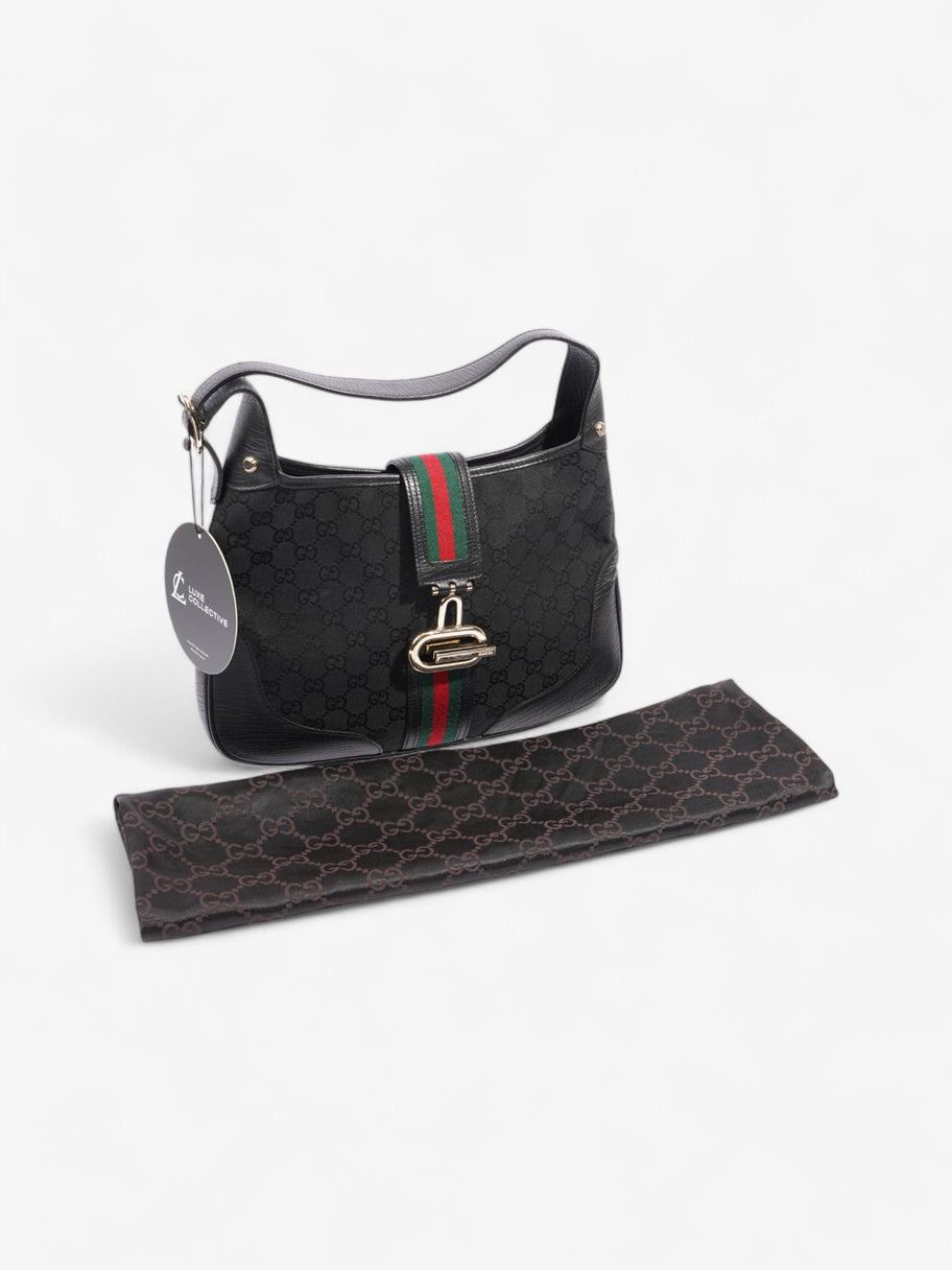 Gucci Vintage Jackie Black Canvas Image 9