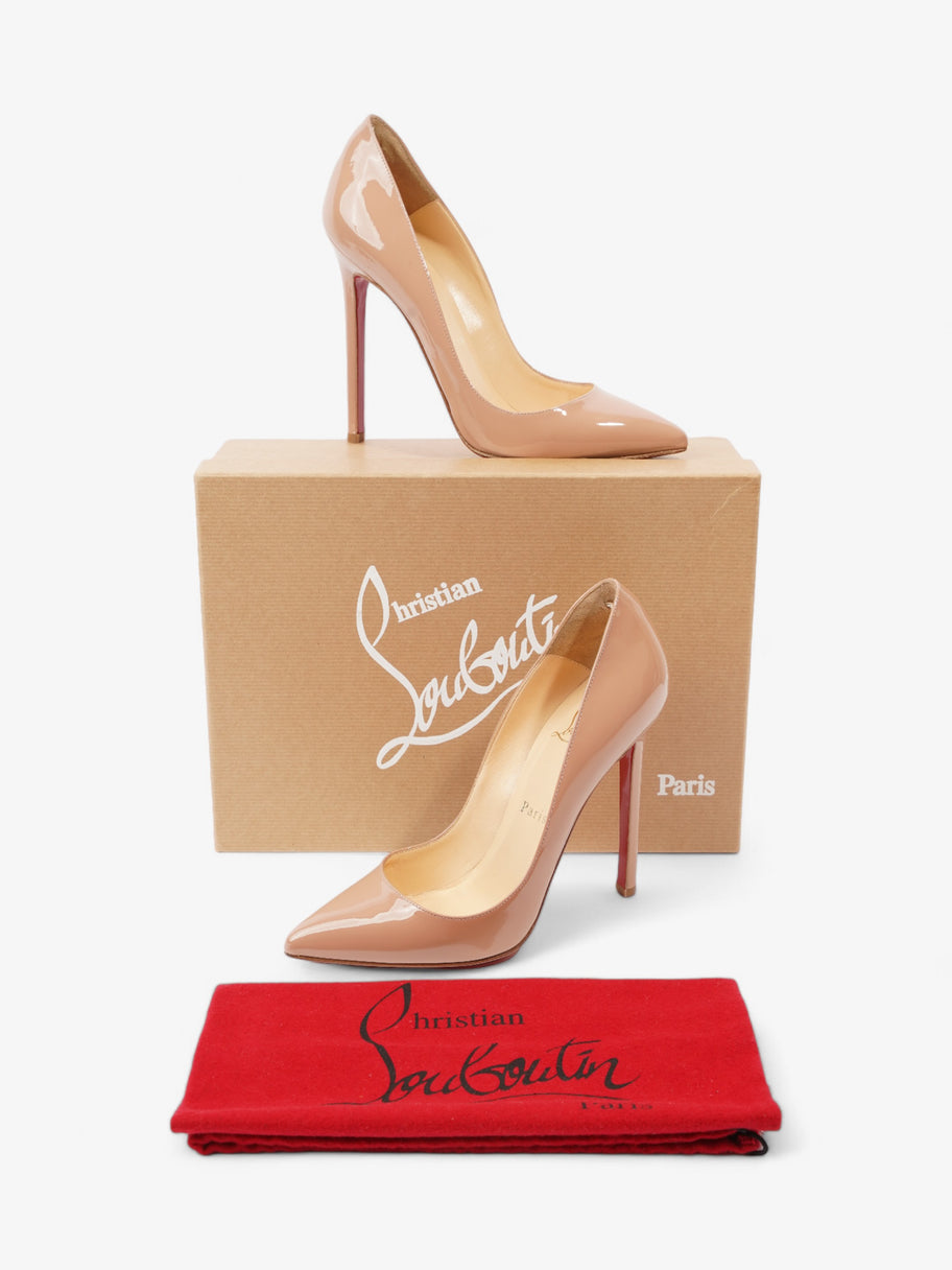 Christian Louboutin Pigalle Heels 100 Nude Patent Leather EU 36 UK 3 Image 10