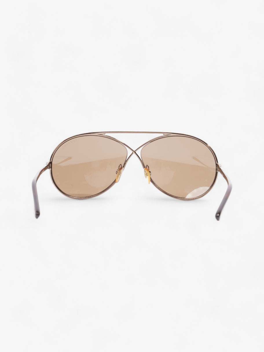 Tom Ford Aviator Sunglasses Brown Acetate 125mm Image 3