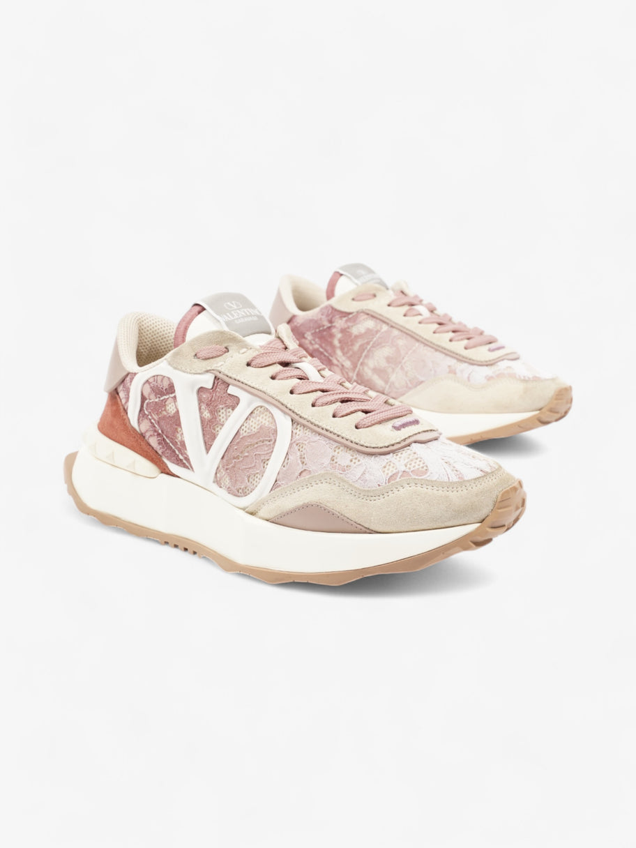 Valentino V Logo Runner Beige  / Pink / White Lace EU 39 UK 6 Image 2