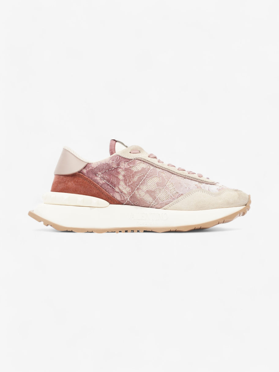 Valentino V Logo Runner Beige  / Pink / White Lace EU 39 UK 6 Image 4