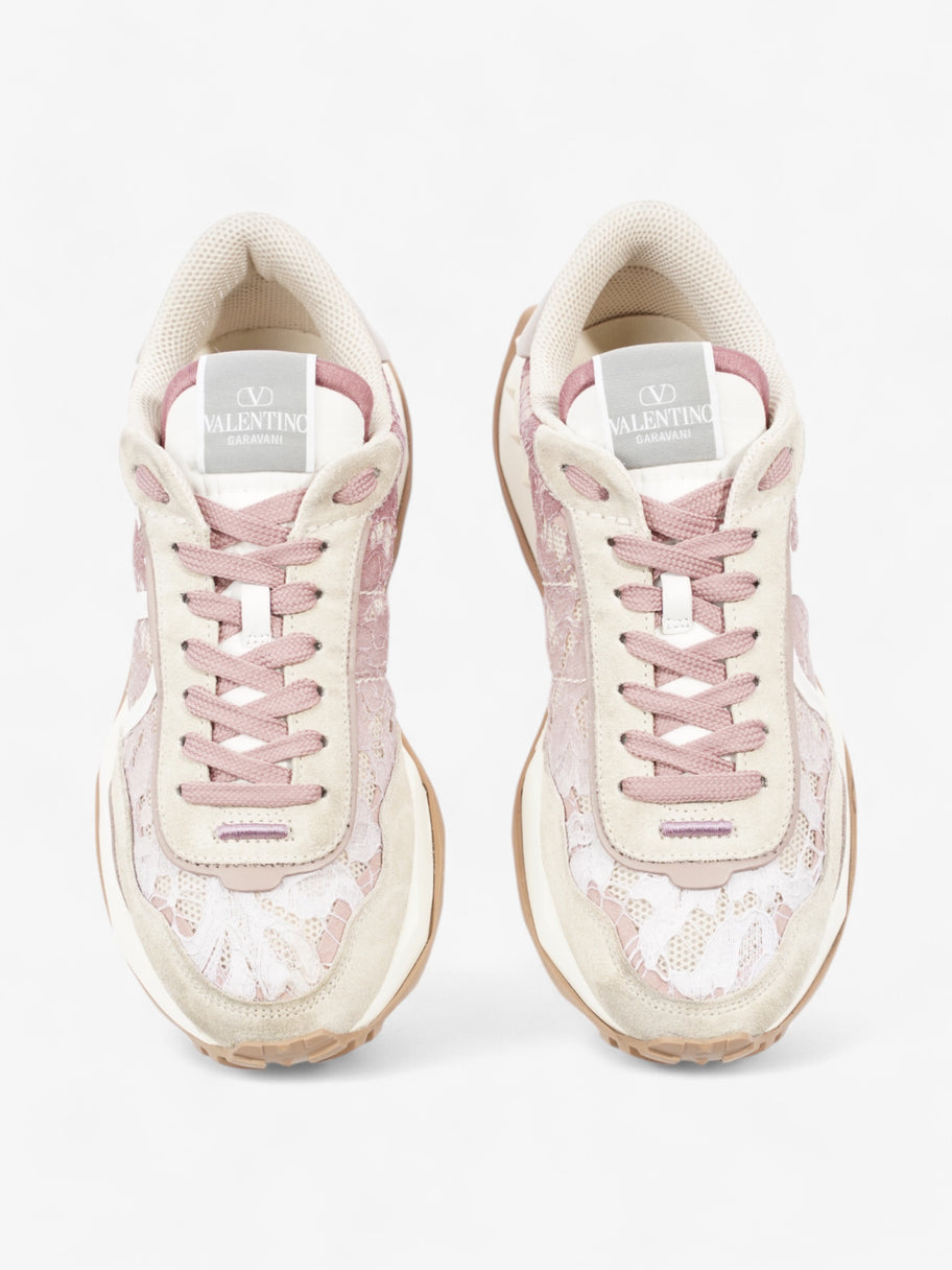 Valentino V Logo Runner Beige  / Pink / White Lace EU 39 UK 6 Image 8