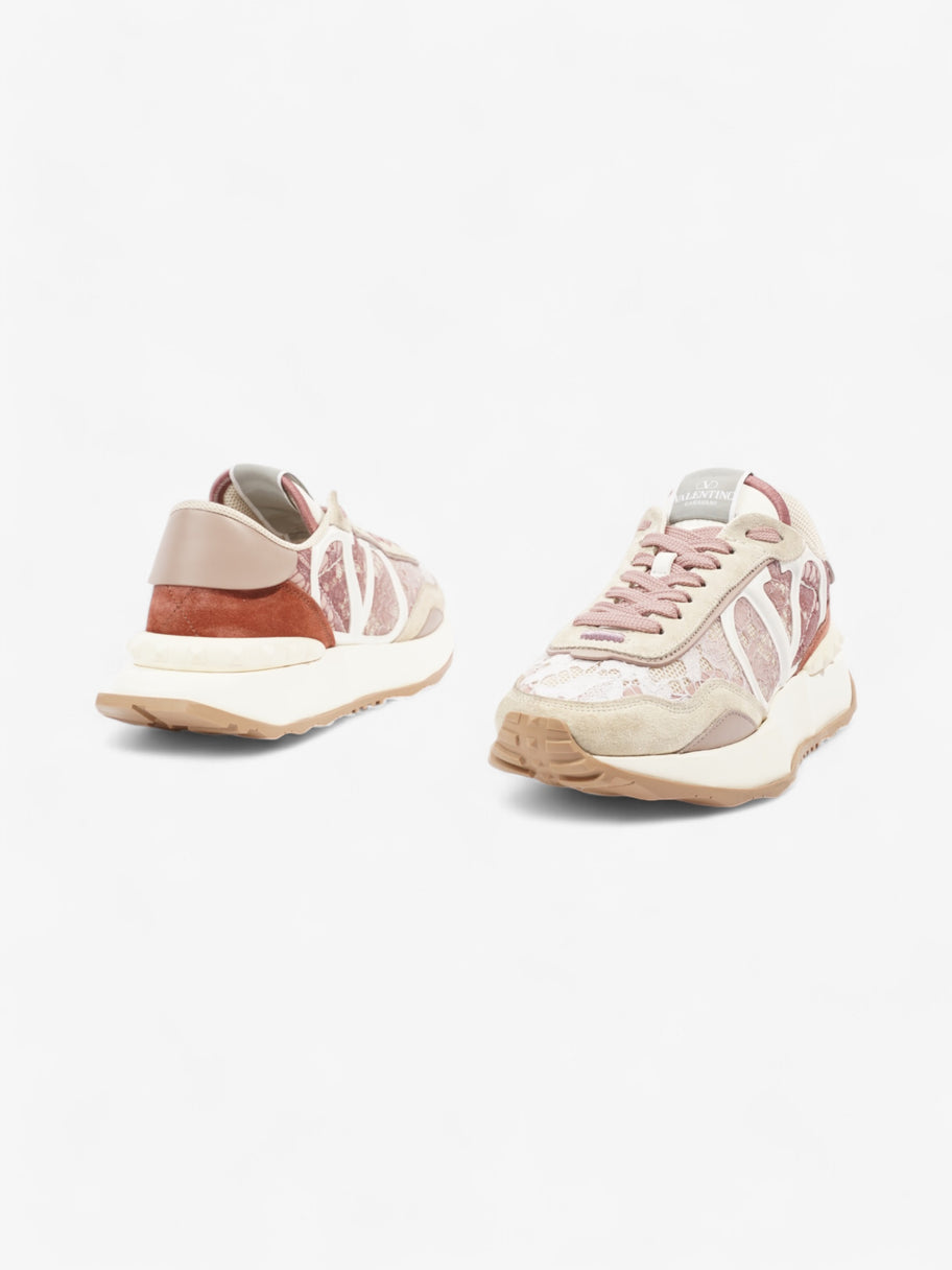 Valentino V Logo Runner Beige  / Pink / White Lace EU 39 UK 6 Image 9