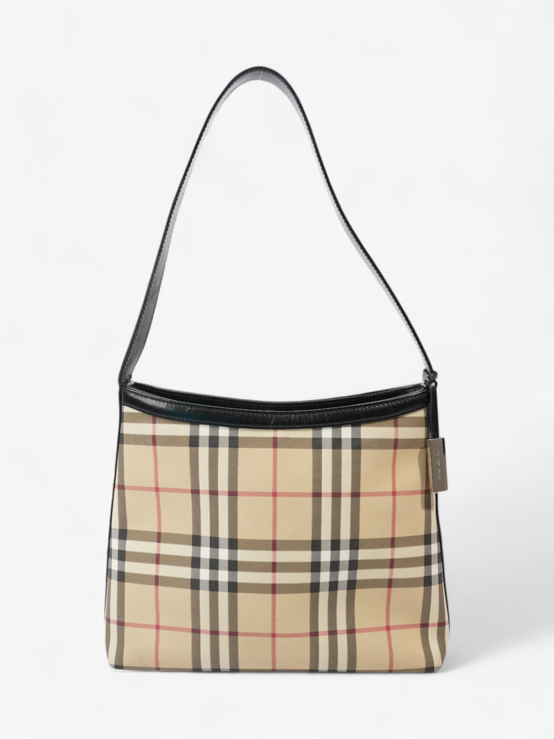  Burberry Vintage Shoulder Bag Nova Check / Black Canvas