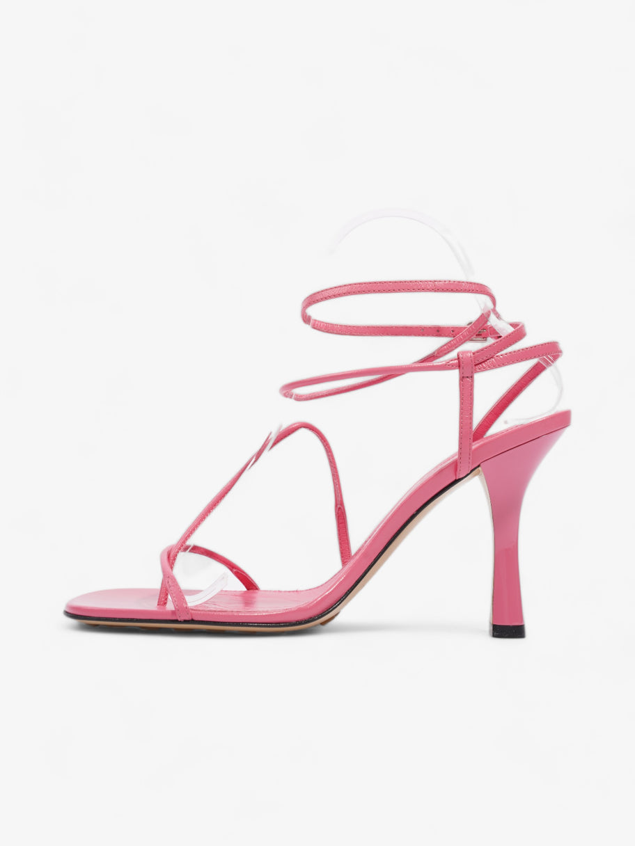 Bottega Veneta Squared Toe Strappy Sandals 80mm Milkshake Calfskin Leather EU 38.5 UK 5.5 Image 3