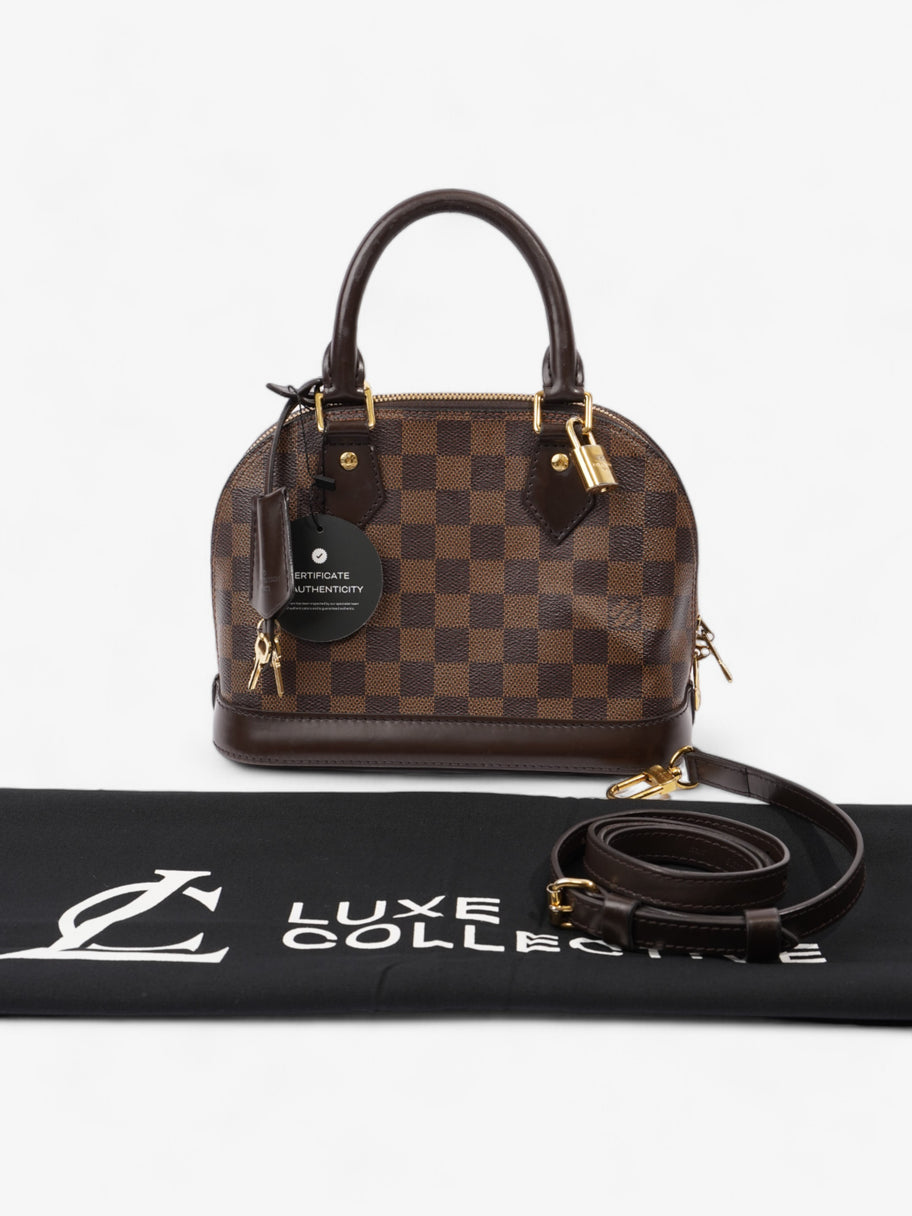 Louis Vuitton Alma Damier Ebene Coated Canvas BB Image 9