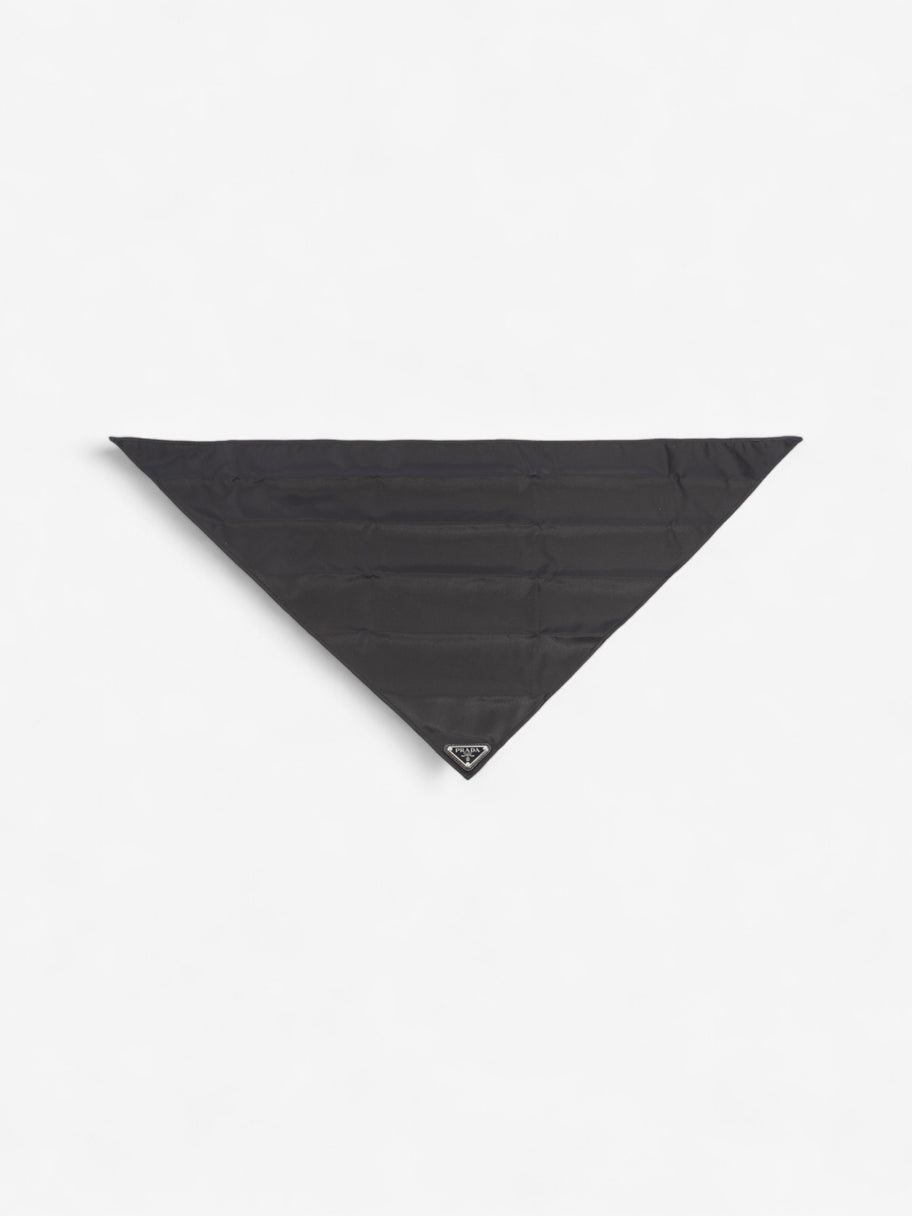 Prada Triangle Logo Bandana Black Re Nylon Image 1