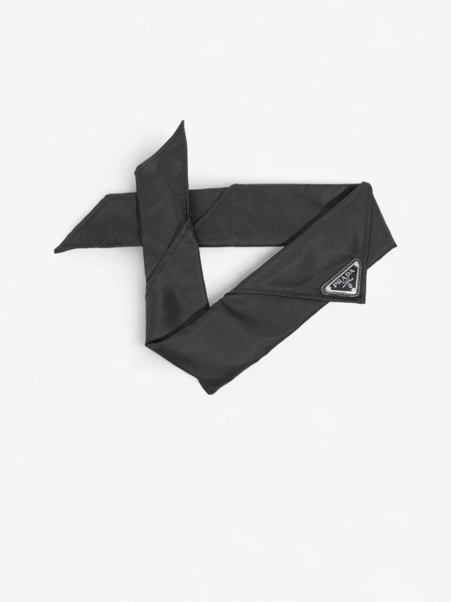 Prada Triangle Logo Bandana Black Re Nylon Image 3