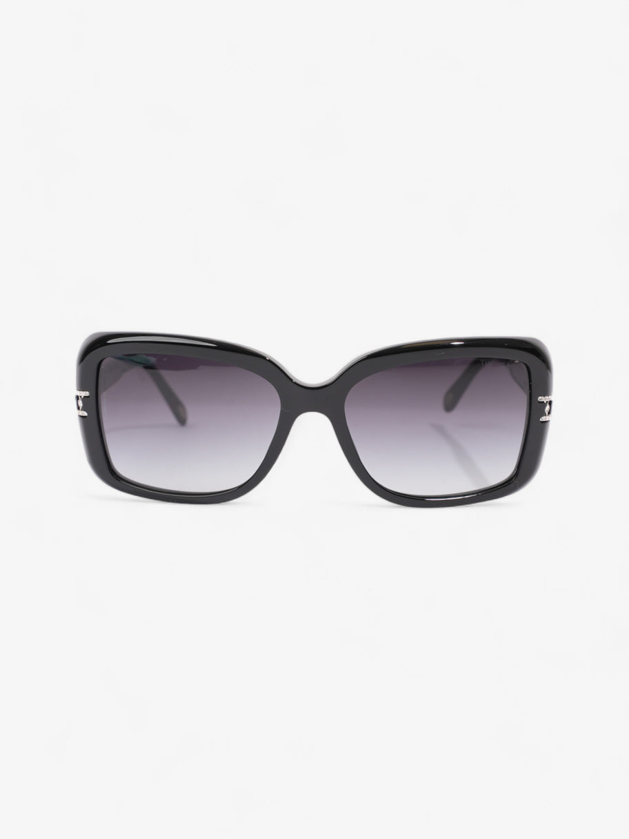 Tiffany and Co Crystal Detail Sunglasses Black Acetate 130mm Image 1