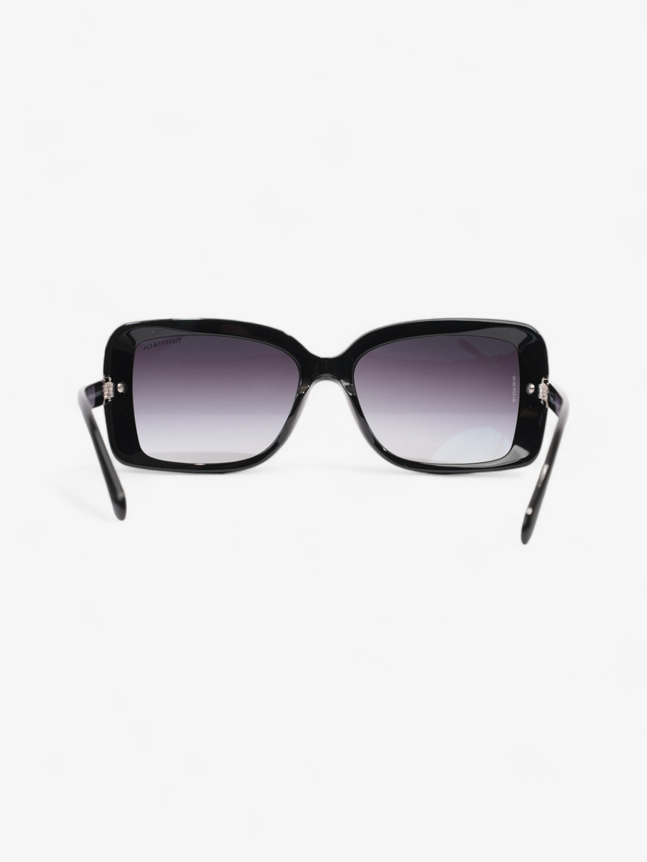 Tiffany and Co Crystal Detail Sunglasses Black Acetate 130mm Image 3