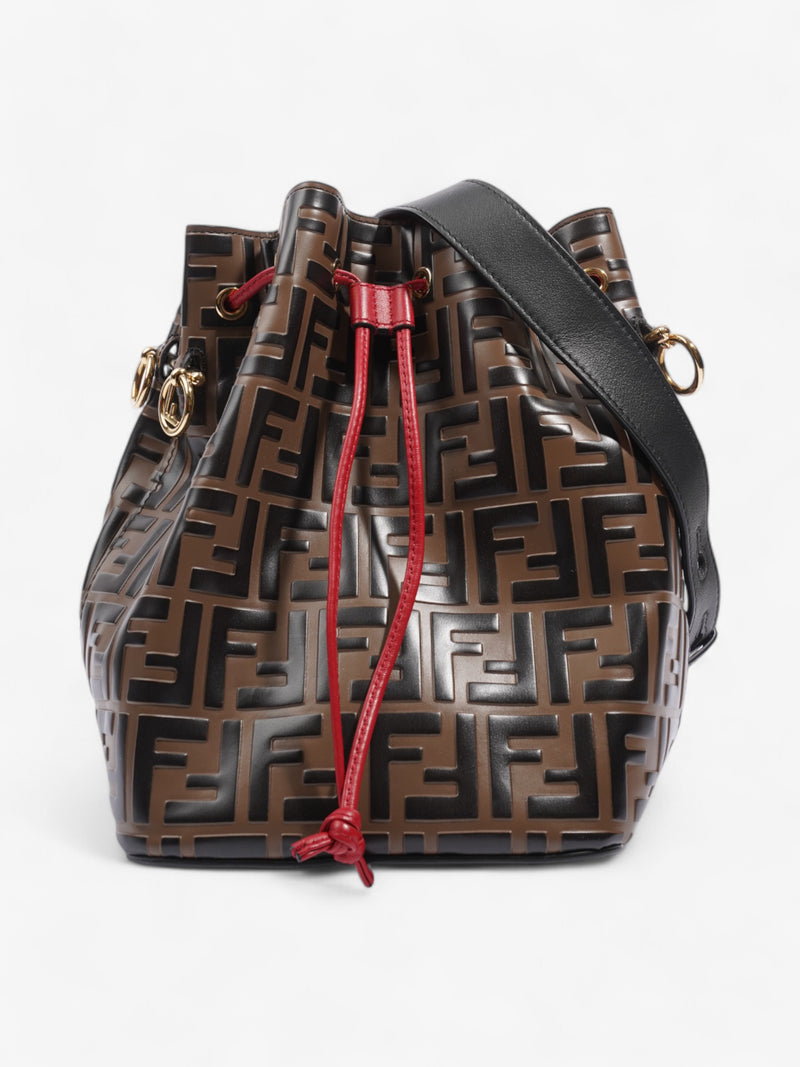  Fendi Bucket Bag Brown / Black Leather