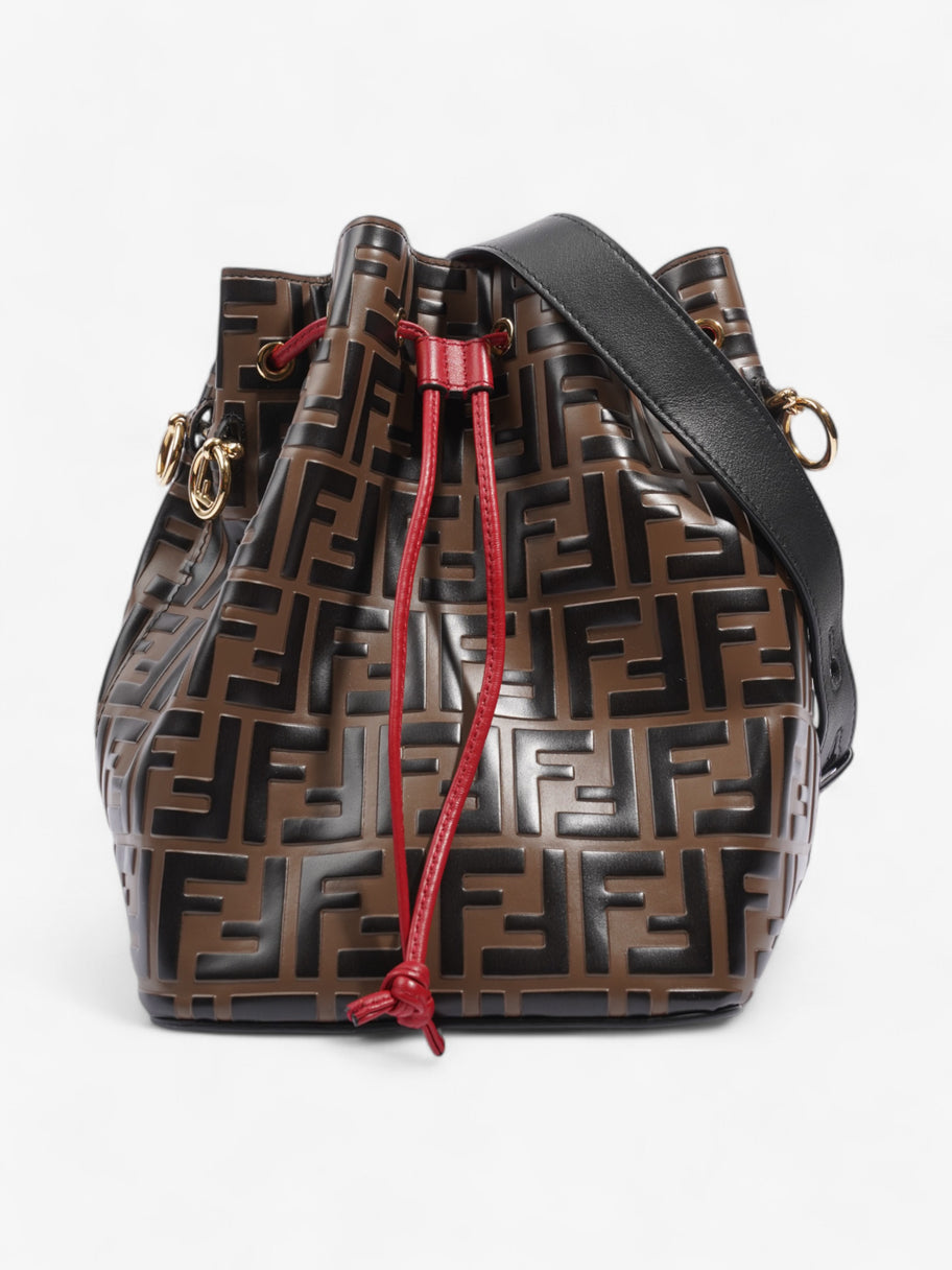 Fendi Bucket Bag Brown / Black Leather Image 1