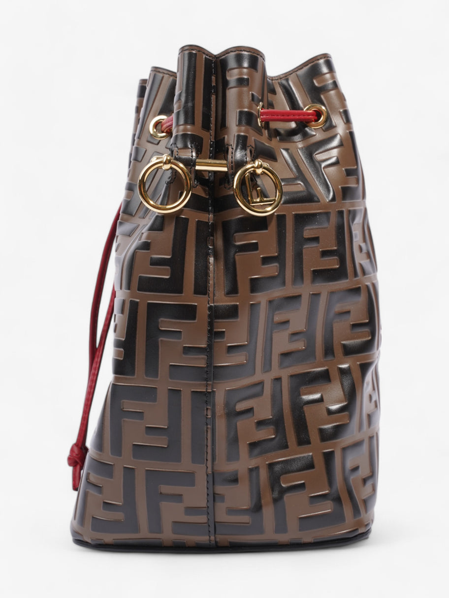 Fendi Bucket Bag Brown / Black Leather Image 3