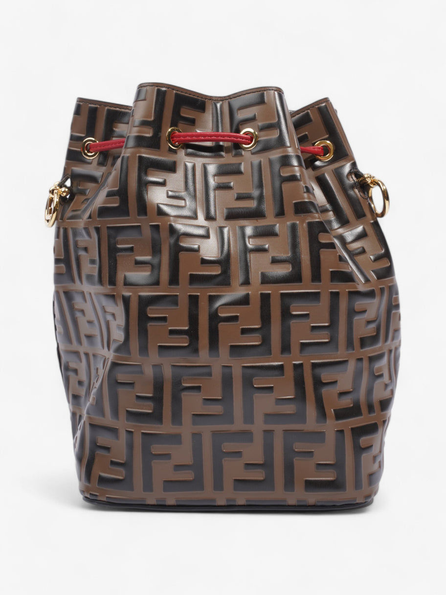 Fendi Bucket Bag Brown / Black Leather Image 4