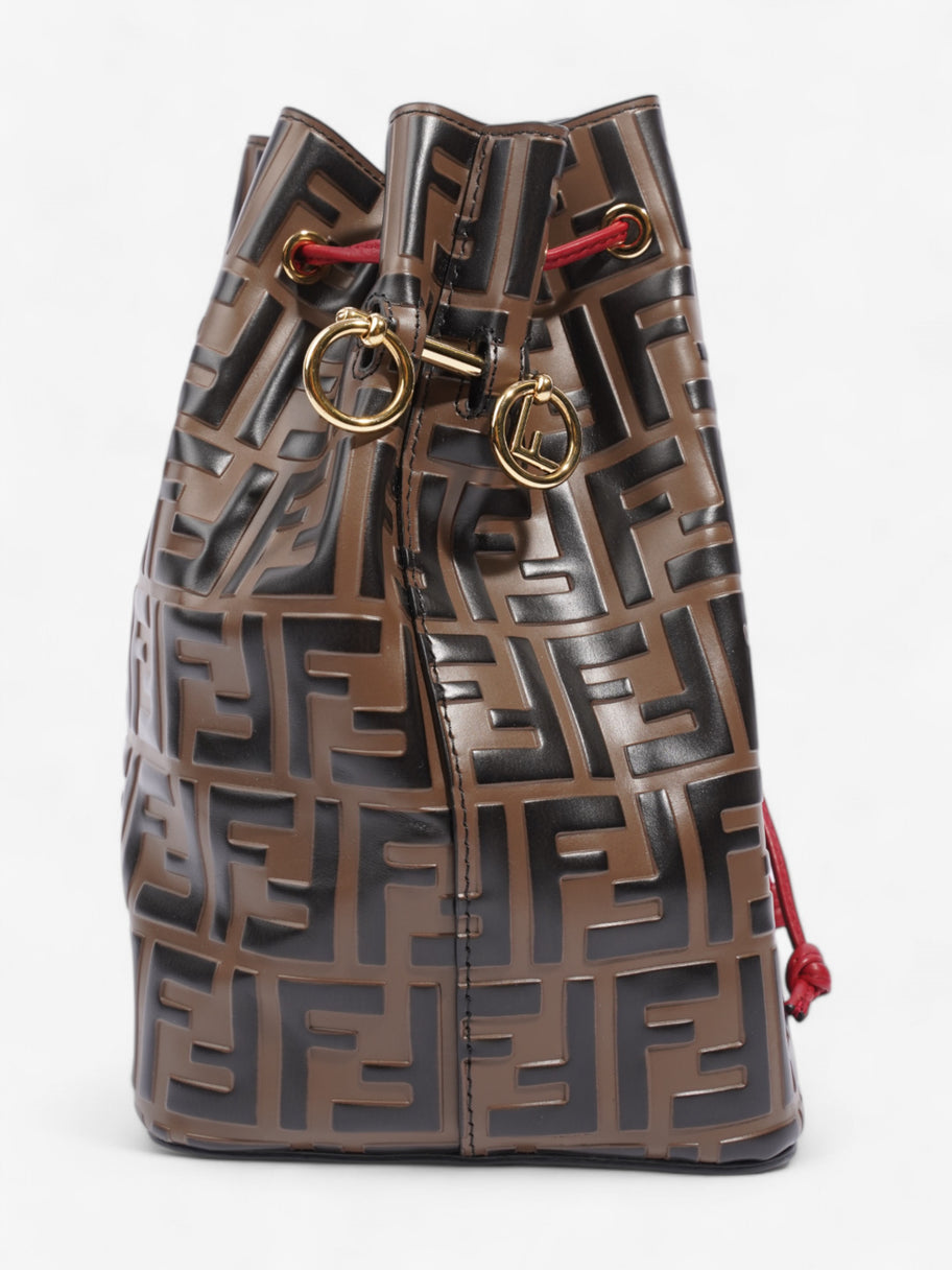 Fendi Bucket Bag Brown / Black Leather Image 5