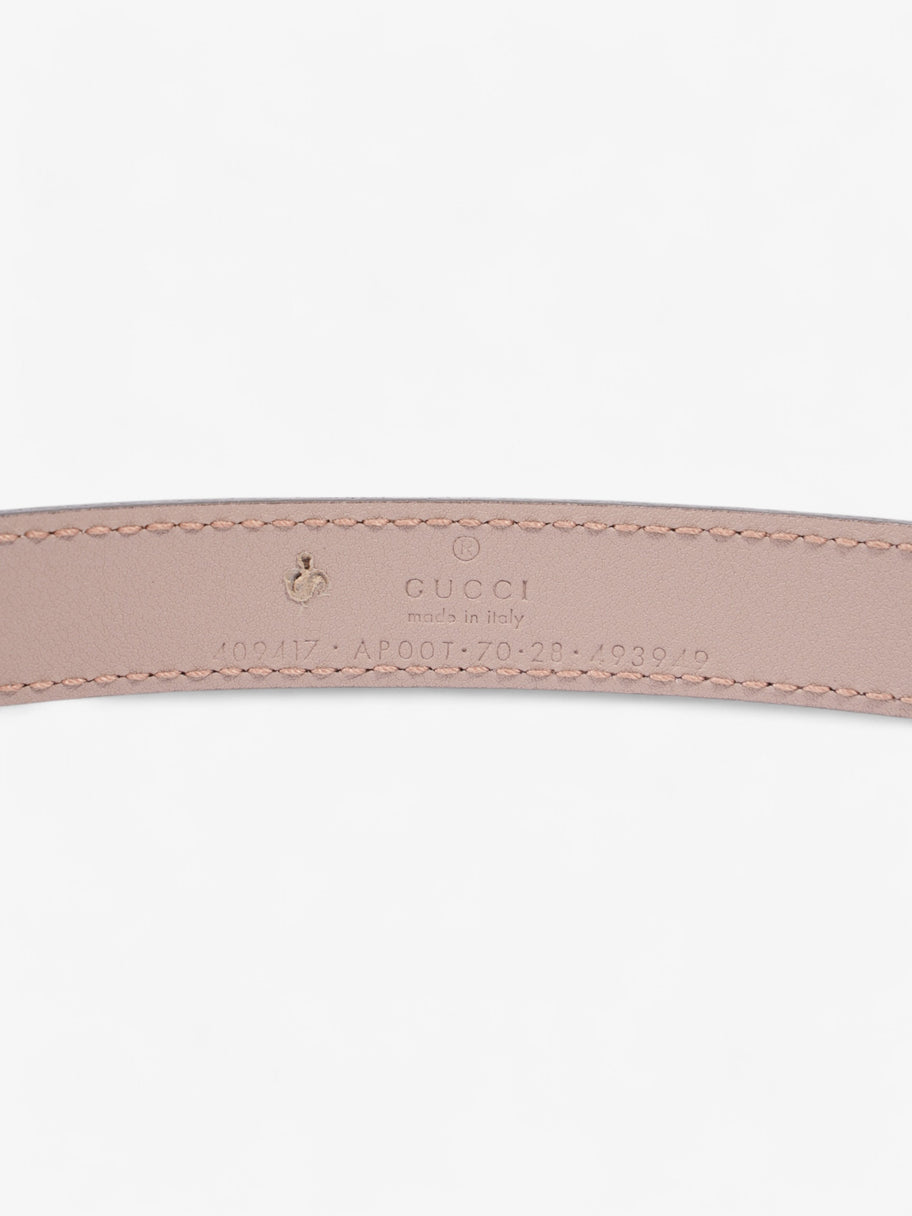 Gucci GG Marmont Thin Belt Dusty Pink / Gold Leather 70cm / 28