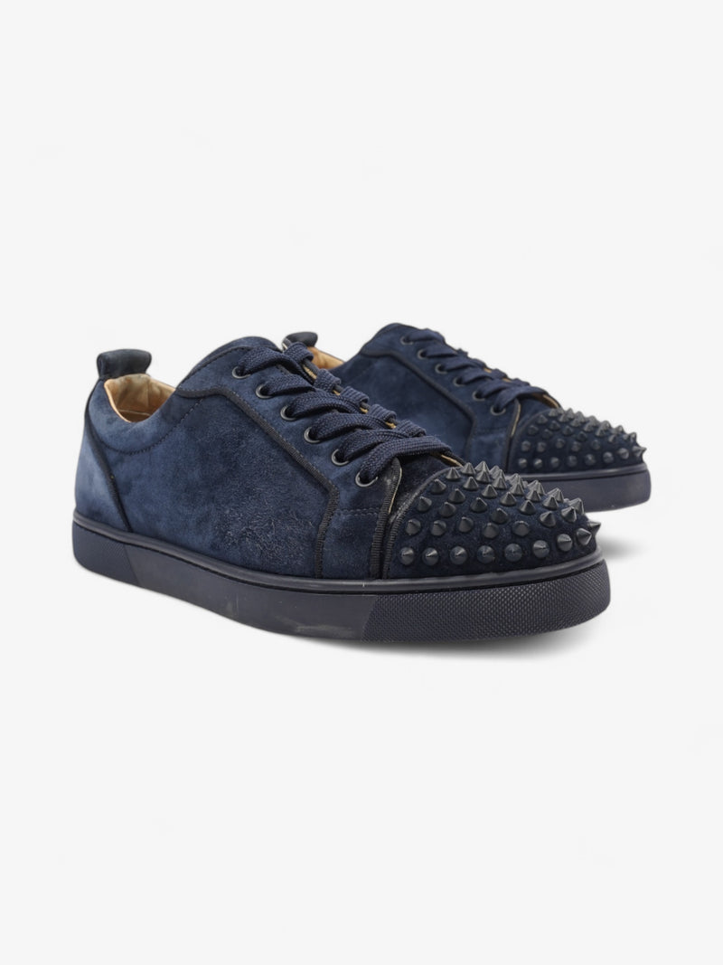  Christian Louboutin Louis Junior Spikes Navy Suede EU 41 UK 7