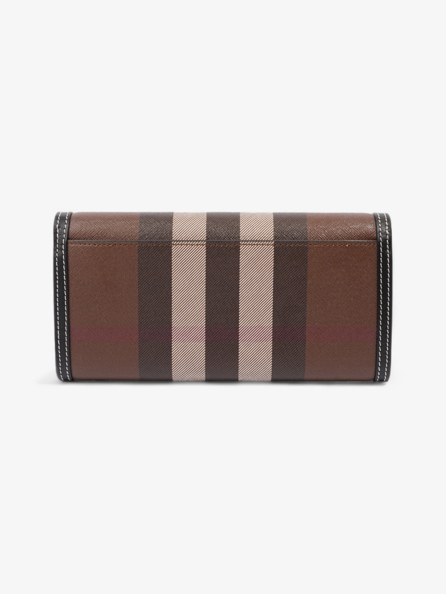 Burberry Continental Wallet Dark Birch Brown Polyurethane Image 3